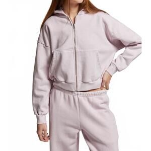 NEW ASHER rosie zip hoodie in lilac